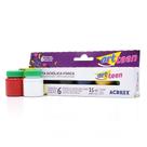 Tinta Acrílica Fosca Art Teen - 6 Cores Tinta Acrílica Fosca Art Teen - 6 Cores
