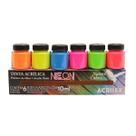 Tinta Acrilica Neon C/6 10ml Acrilex