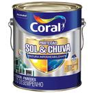 Tinta Acrílica Proteção Sol e Chuva Eggshell 3,6 Litros Branca - 5202627 - CORAL