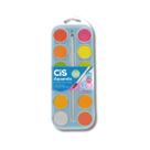Tinta Aquarela Cis-Estojo 12 Cores Candy Colors + Pincel