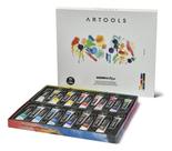 Tinta Aquarela Misci Artools Com 24 Cores 6ml Amarelo