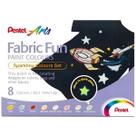 Tinta Aquarela para Tecido Fabric Fun Pentel com 8 Cores Metalicas