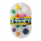 Tinta Aquarela Pastilha + 1 Pincel Acrilex 12 Cores 01812