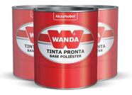 Tinta Automotiva Branco Perolizado Poliéster 900ml - Wanda