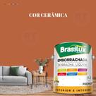 Tinta Borracha Líquida Cor Laranja Para Parede 3,2l Acrílica Lavável Antimofo.