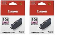 Tinta Canon PFI-300 Lucia PRO Photo Magenta para impressora imagePROGRAF PRO-300 (pacote com 2)