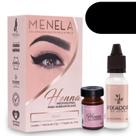 Tinta de hena para sobrancelhas Menela Black Henna Brow Dye 2,5 g e 15 mL Tinta de hena para sobrancelhas Menela Black Henna Brow Dye 2,5 g e 15 mL