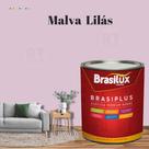 Tinta de Parede Semi Brilho Roxo 800ml Brasiplus Acrilica Lavável.