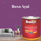 Tinta de Parede Semi Brilho Roxo 800ml Brasiplus Acrilica Lavável.