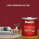 Tinta de Parede Vermelho Rubi Brasiplus Fosca 800ml.