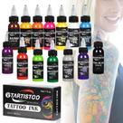 Tinta de tatuagem GARTISTOO Professional 14 cores 30 ml, adequada para veganos