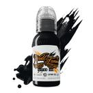 Tinta de tatuagem World Famous Blackout Black 30ml vegana e não tóxica
