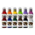 Tinta de tatuagem World Famous Tattoo Ink 12 Kit de cores primárias