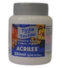 Tinta de tecido 250ml Acrilex - Branco 519 Tinta de tecido 250ml Acrilex - Branco 519