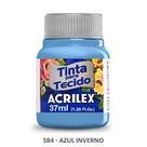 Tinta de tecido Acrilex azul inverno 584 37ml