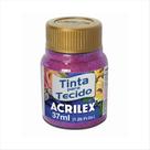 Tinta de tecido Acrilex vermelho glitter 205 37ml