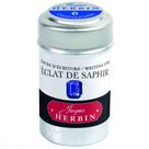 Tinta em Cartucho p/ Caneta Tinteiro Herbin Eclat de Saphir