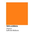 Tinta Emborrachada Acetinada Laranjas