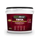 Tinta Emborrachada Eurodecor Fosca Impermeável Flexível Antimofo Alta Durabilidade 12Kg Branco