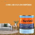 Tinta Epóxi Base Água Suvinil Multissuperfícies Antimofo Cor Laranja/ Branco/ Tangerina/ Tijolo Lavável 800ml