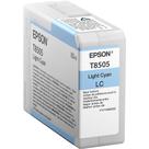 Tinta Epson T850 UltraChrome HD Ciano Claro 80mL para SureColor SC-P800