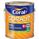 Tinta Esmalte Base Água Coralit Preto Fosco 3,6l - Coral