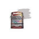 Tinta Esmalte Direto na Ferrugem Alta Resistencia - Cinza Platina 900ml - Brasilux Tinta Esmalte Direto na Ferrugem Alta Resistencia - Cinza Platina 900ml - Brasilux