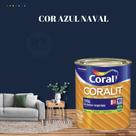 Tinta Esmalte Sintético Base Água Cor Azul 800ml Coral Coralit Total Zero Acetinado p/Madeiras e Metais e Pintura em Artesanato de MDF. Tinta Esmalte Sintético Base Água Cor Azul 800ml Coral Coralit Total Zero Acetinado p/Madeiras e Metais e Pintura em Artesanato de MDF.