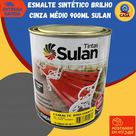 Tinta Esmalte Sintético Brilhante Cinza Médio 900ml Sulan Tintas Tinta Esmalte Sintético Brilhante Cinza Médio 900ml Sulan Tintas