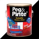 Tinta esmalte sintetico eucatex 3600ml preto brilhante peg pinte