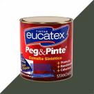 Tinta esmalte sintetico eucatex 900ml cinza escuro brilhante peg pinte