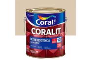 Tinta Esmalte Sintético Premium Brilhante Coralit Tradicional Areia 3,6 Litros