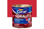 Tinta Esmalte Sintético Premium Brilhante Coralit Tradicional Vermelho 225ml