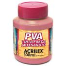Tinta Fosca para Artesanato PVA 100ml Flamingo Acrilex