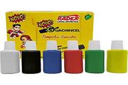 Tinta Guache 015Ml Escolar 18Ml C/Pincel 6 Cores