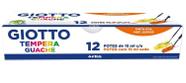 Tinta Guache 12 Cores Pintura Escolar, EVA, Isopor, MDF