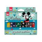 Tinta Guache Bastão Escolar Mickey 6 Cores Rosqueável Tinta Guache Bastão Escolar Mickey 6 Cores Rosqueável