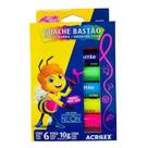Tinta Guache Bastão Neon Com 06 Cores Tinta Guache Bastão Neon Com 06 Cores