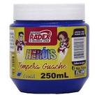 Tinta Guache Escolar Azul Escuro Radex 250ml