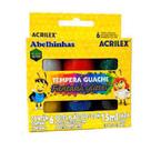Tinta Guache Fantasia Glitter 6 Cores Acrilex