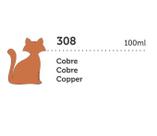 Tinta Mega PVA Metalica Cobre 100ml Gato Preto