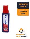Tinta P/ Cartaz Da Metiq Alcolor 500ml Vermelha