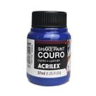 tinta para couro azul shake paint sapatos e jaquetas