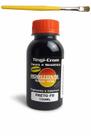 Tinta para couro preto fosco tenis horizonte 100ml e pincel