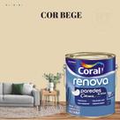 Tinta Para Parede Acrílica Coral Renova Cor Marrom 3,2l Lavável Premium Antimofo. Tinta Para Parede Acrílica Coral Renova Cor Marrom 3,2l Lavável Premium Antimofo.