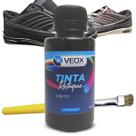 tinta para solado preto e pincel de pintura veox retoque
