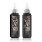 Tinta para tatuagem Solong S Series preta 100 ml 2 unidades