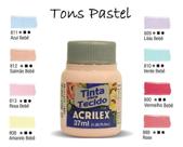 Tinta Para Tecido 37ml Acrilex Kit C/ 8 Tons Pastel Tinta Para Tecido 37ml Acrilex Kit C/ 8 Tons Pastel
