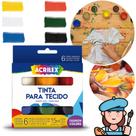 Tinta Para Tecido Acrilex Colors 6 Cores 15ml Pintura Têxtil Tinta Para Tecido Acrilex Colors 6 Cores 15ml Pintura Têxtil