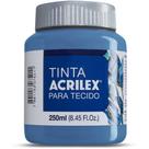 Tinta para Tecido Fosca 250ML Azul Turquesa Pacote com 03